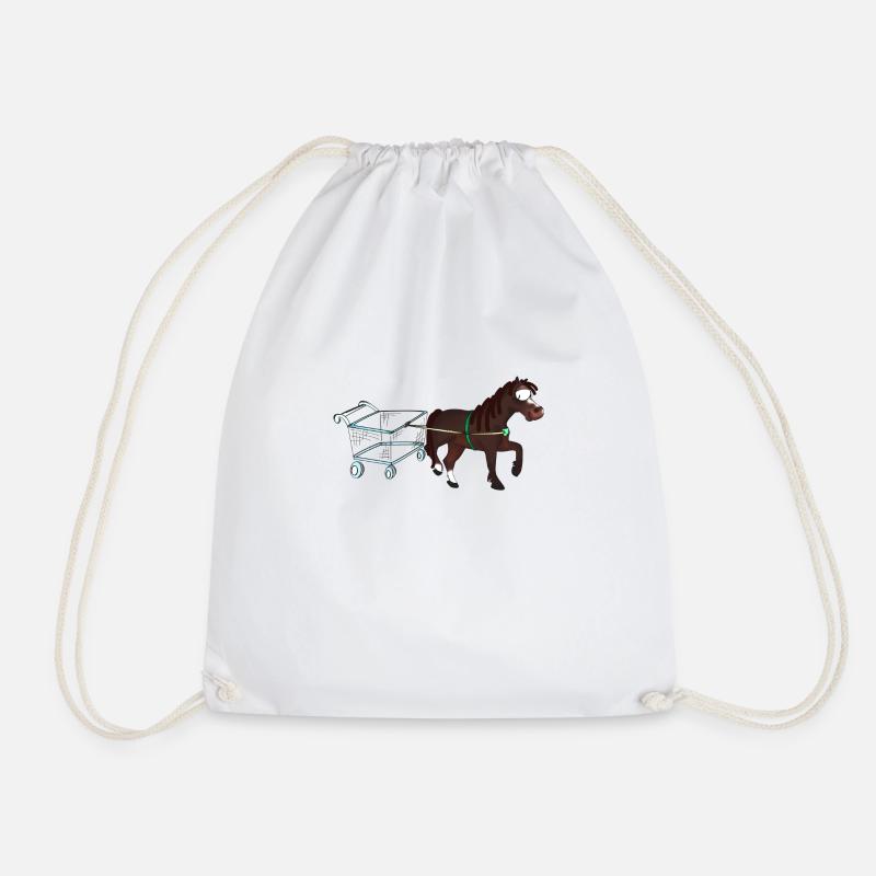 Shopping Pony - Turnbeutel - Weiß
