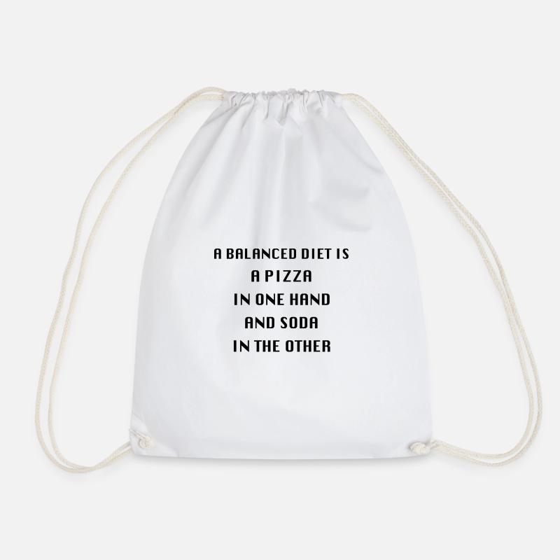 Diet - Drawstring Bag - white