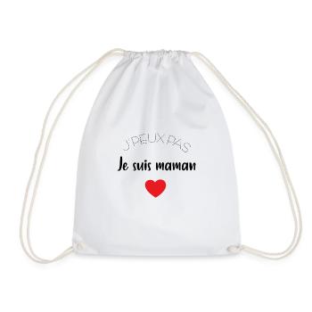 J'peux pas, je suis maman - Sac de sport léger - blanc - Devant