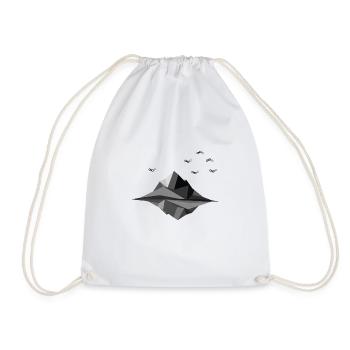 Mount Chainbird - Drawstring Bag - white - Front