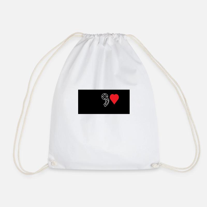 9LIVES - Drawstring Bag - white