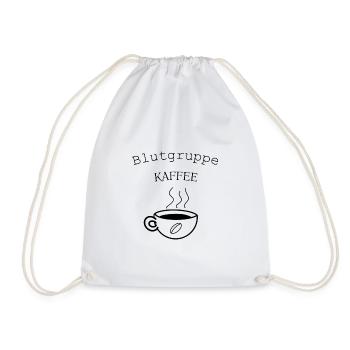 Blutgruppe Kaffee 2 - Turnbeutel - Weiß - Vorne