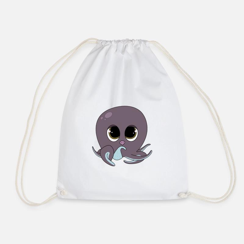 Cute Octopus - Turnbeutel - Weiß
