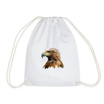 EAGLE - Drawstring Bag - white - Front