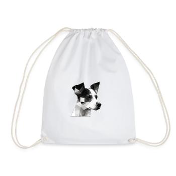 JACK RUSSELL - Drawstring Bag - white - Front