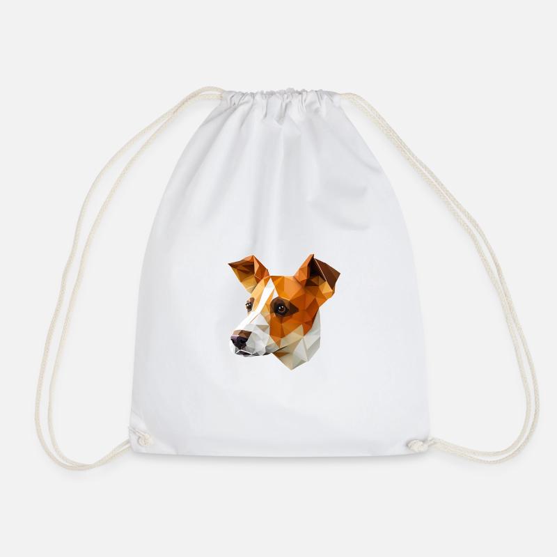 JACK RUSSELL - Drawstring Bag - white