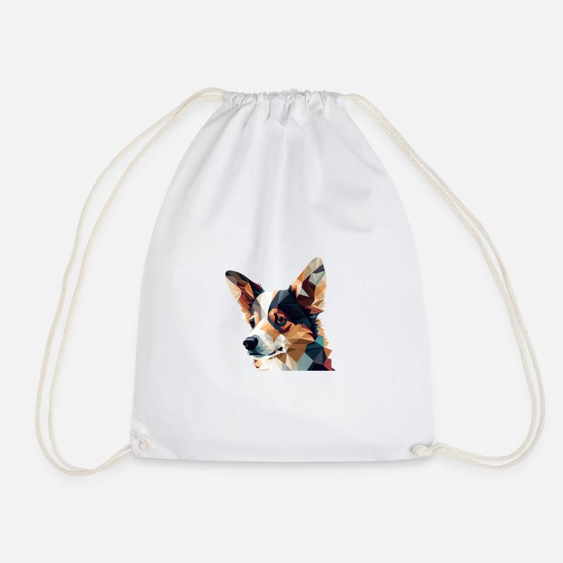 PUPPY - Drawstring Bag - white