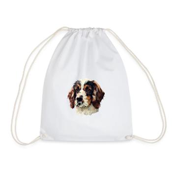PUPPY - Drawstring Bag - white - Front