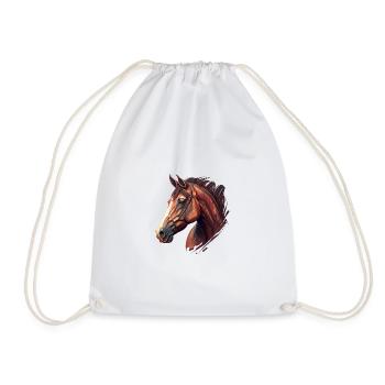HORSE - Turnbeutel - Weiß - Vorne