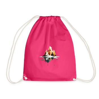 SURREAL - Drawstring Bag - fuchsia - Front