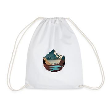 SURREAL - Drawstring Bag - white - Front
