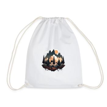 SURREAL - Drawstring Bag - white - Front