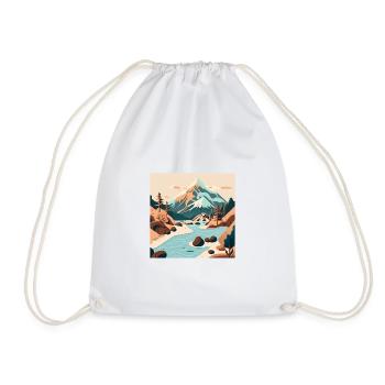 SURREAL - Drawstring Bag - white - Front