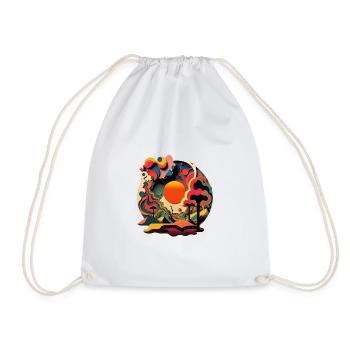 SURREAL - Drawstring Bag - white - Front