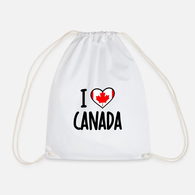 i love canada - Turnbeutel - Weiß