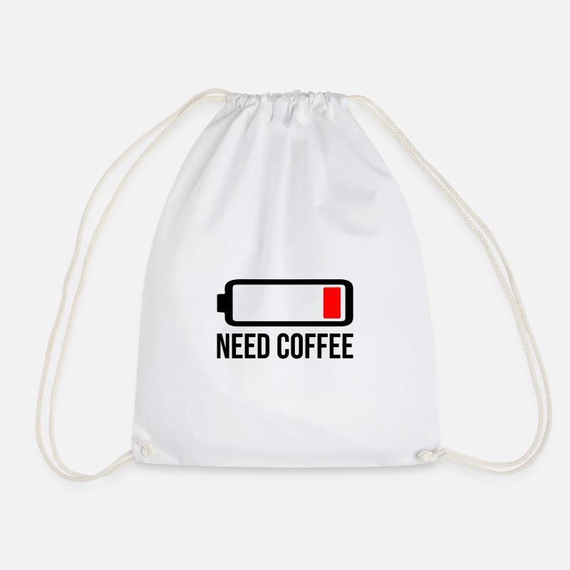 Need Coffee - Turnbeutel - Weiß