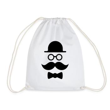 The Detective - Drawstring Bag - white - Front