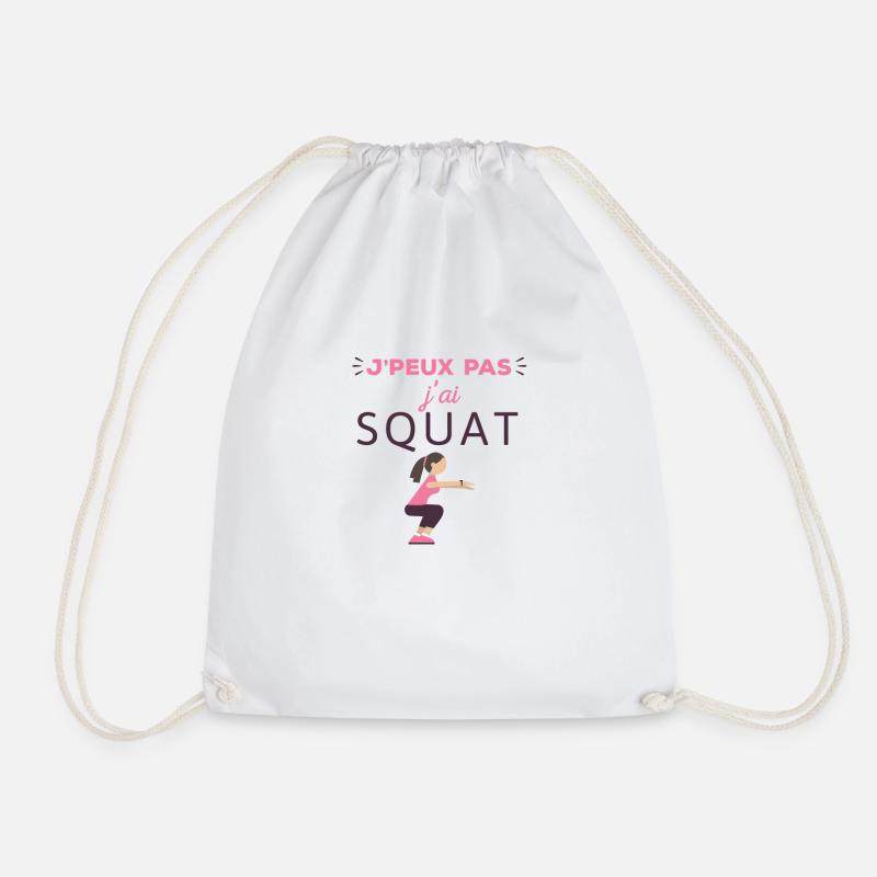 J'peux pas j'ai squat - Sac de sport léger - blanc