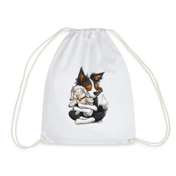 I'm a Sheepdog - Noir Tricolore - Sac de sport léger - blanc - Devant