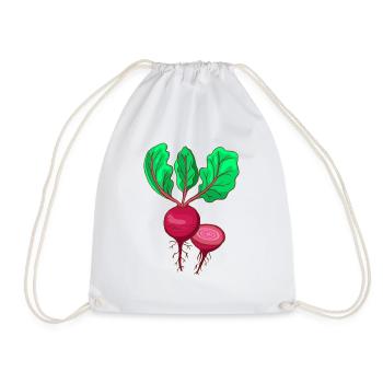 Beetroot Beet Bete - Drawstring Bag - white - Front