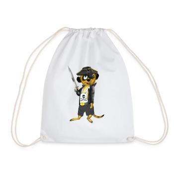 Pirate rascal - Drawstring Bag - white - Front