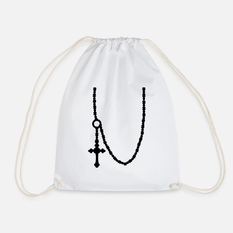 Necklace - Drawstring Bag - white