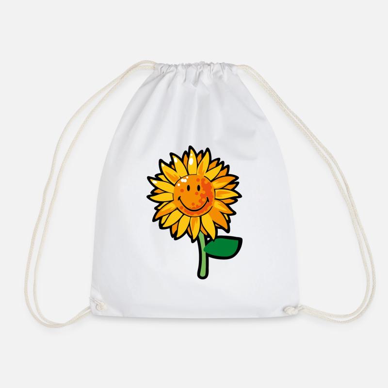 Smiley Sunflower - Turnbeutel - Weiß