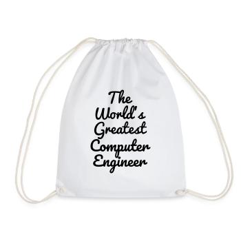 informatique / informaticien / ordinateur / geek - Sac de sport léger - blanc - Devant