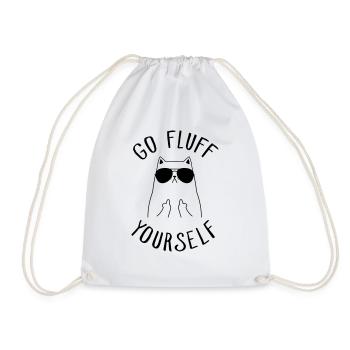 Cat, Go Fluff Yourself - Sac de sport léger - blanc - Devant