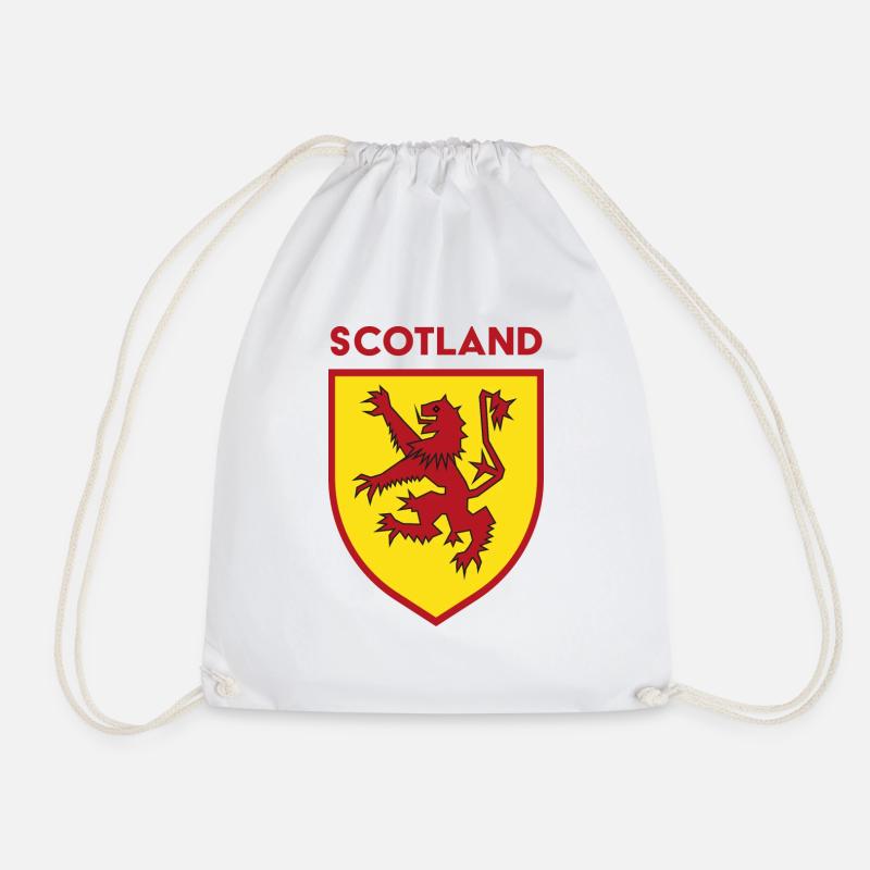 Scotland Lion Rampant Shield - Turnbeutel - Weiß
