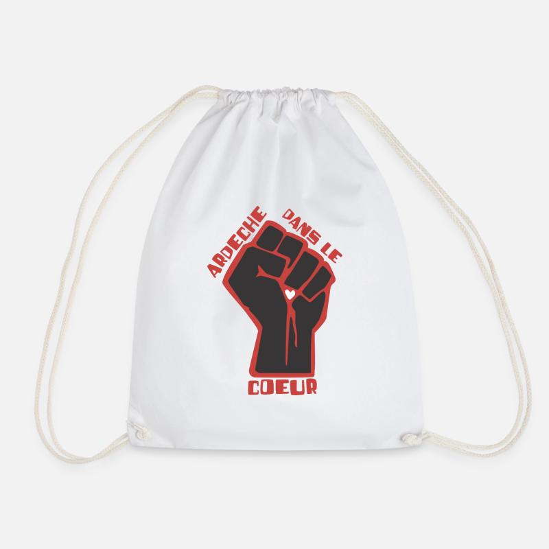 Ardèche dans le coeur - Sac de sport léger - blanc