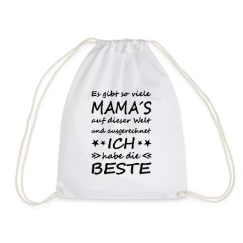 Es gibt so viele Mama´s... Beste Mama... Version 1 - Turnbeutel - Weiß - Vorne