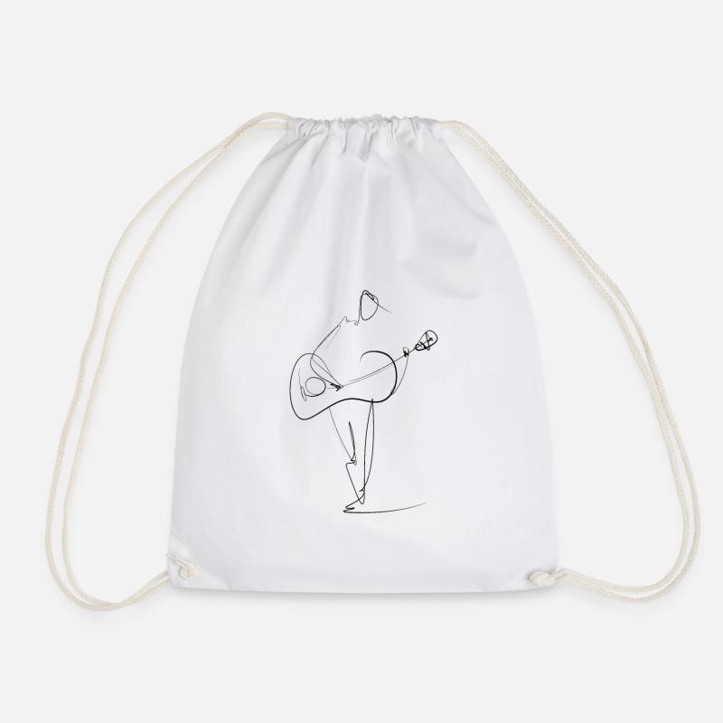 Guitare - Sac de sport léger - blanc