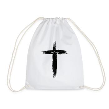 Jésus Croix Christianisme Foi Dire Don - Sac de sport léger - blanc - Devant