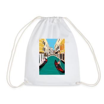Venise italie - Sac de sport léger - blanc - Devant