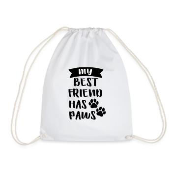 My Bestfriend Has Paws - Turnbeutel - Weiß - Vorne