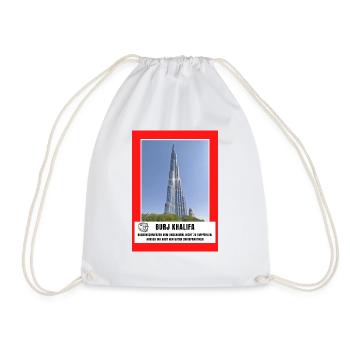 Burj Khalifa - Turnbeutel - Weiß - Vorne
