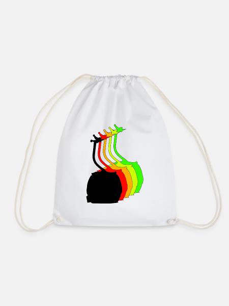 bunte gondel - Turnbeutel - Weiß