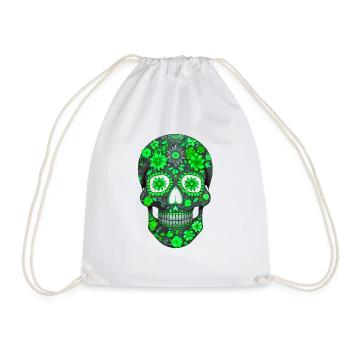 Neon Blossom Spectre - Drawstring Bag - white - Front