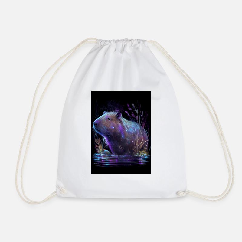 Capybara Colorful - Turnbeutel - Weiß