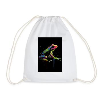 Frog Colorful - Turnbeutel - Weiß - Vorne