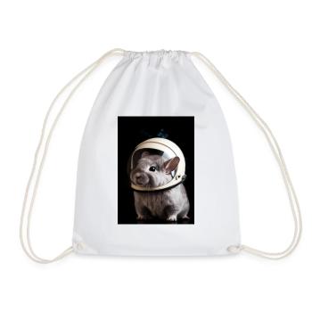 Chinchilla Astronaut - Turnbeutel - Weiß - Vorne