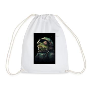 Frog Astronaut in Galaxy - Turnbeutel - Weiß - Vorne