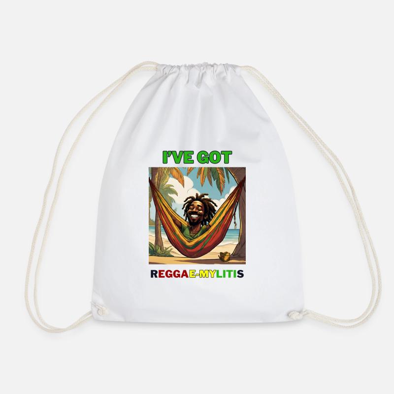 Reggae-Mylitis - Drawstring Bag - white