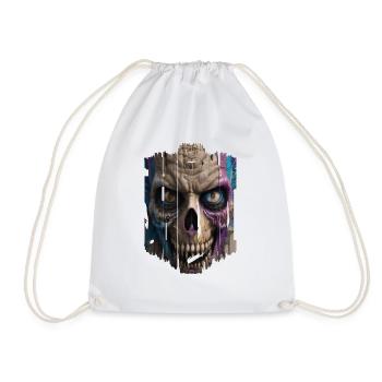 Graffiti Street Art Spray Colors Cool Artist Retro - Drawstring Bag - white - Front