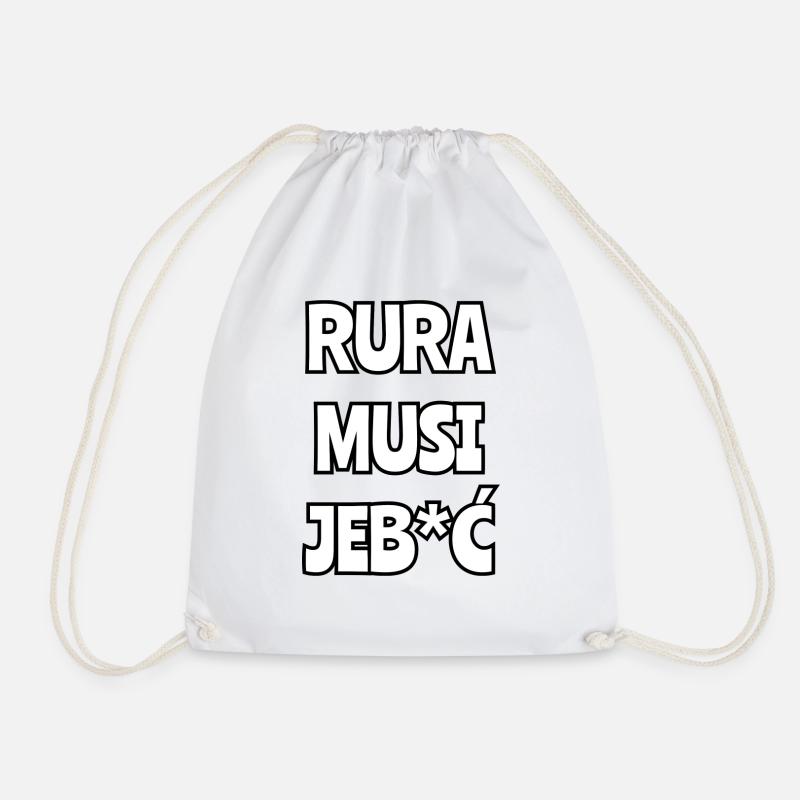 Vixa - Drawstring Bag - white