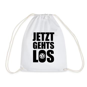 Jetzt gehts Los - Turnbeutel - Weiß - Vorne