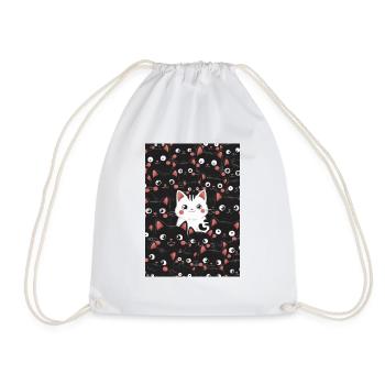 Chat Chats Amoureux Chaton Chats Animal - Sac de sport léger - blanc - Devant