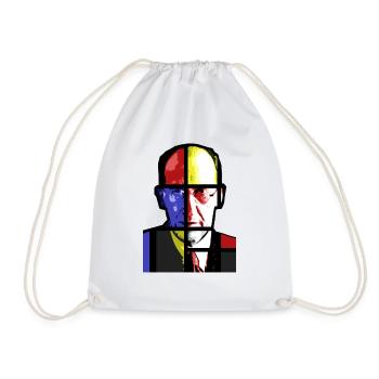 Mondrian - Drawstring Bag - white - Front