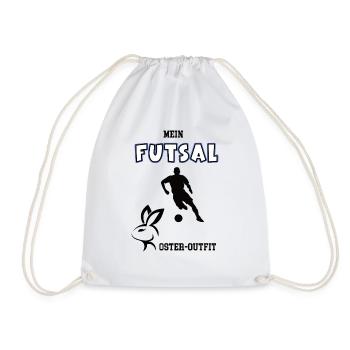 Futsal Frohe Ostern Futsaler Oster Outfit Spieler - Turnbeutel - Weiß - Vorne